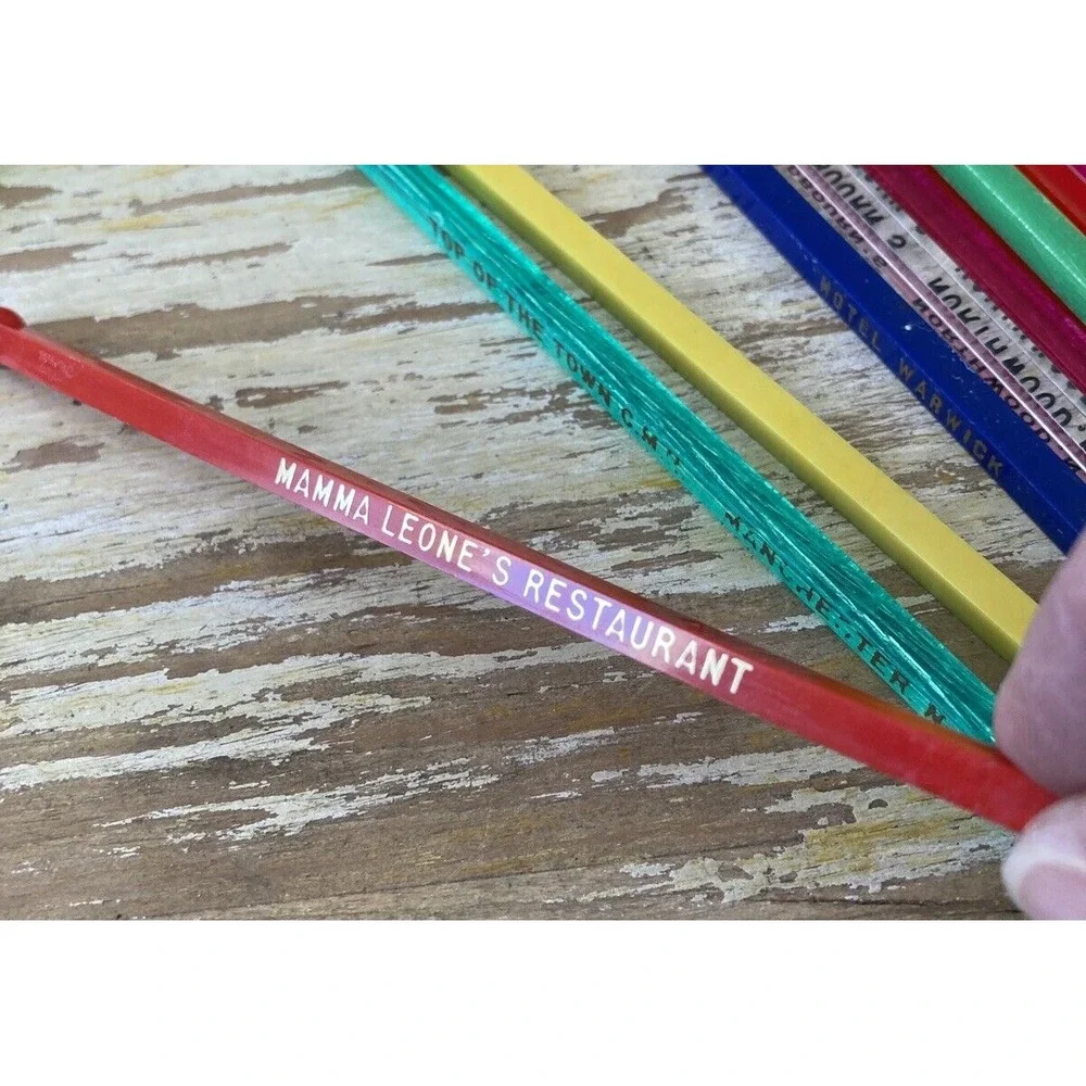 Vintage plastic cocktail bar restaurant hotel swizzle stick stirrers 1950s 1960s